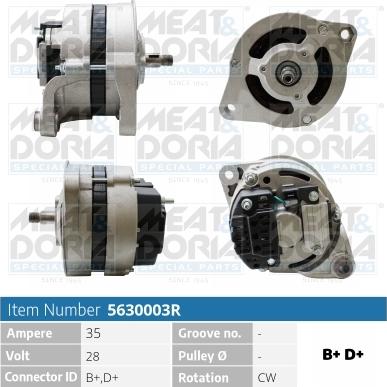 Meat & Doria 5630003R - Alternator www.molydon.hr