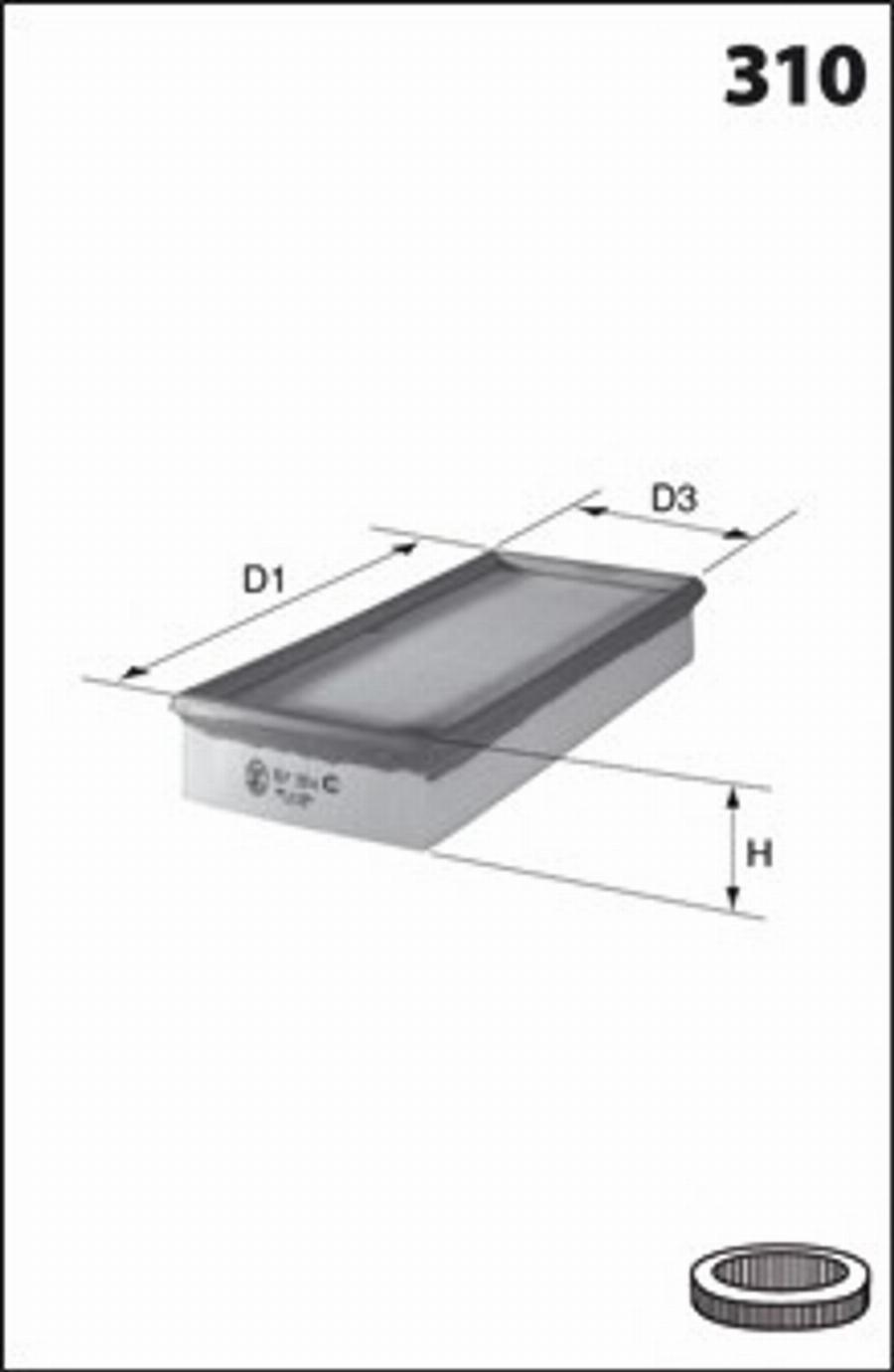 Mecafilter 190 - Filter za zrak www.molydon.hr