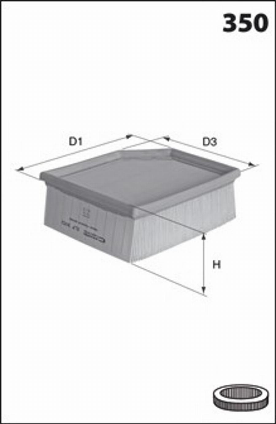 Mecafilter 186 - Filter za zrak www.molydon.hr