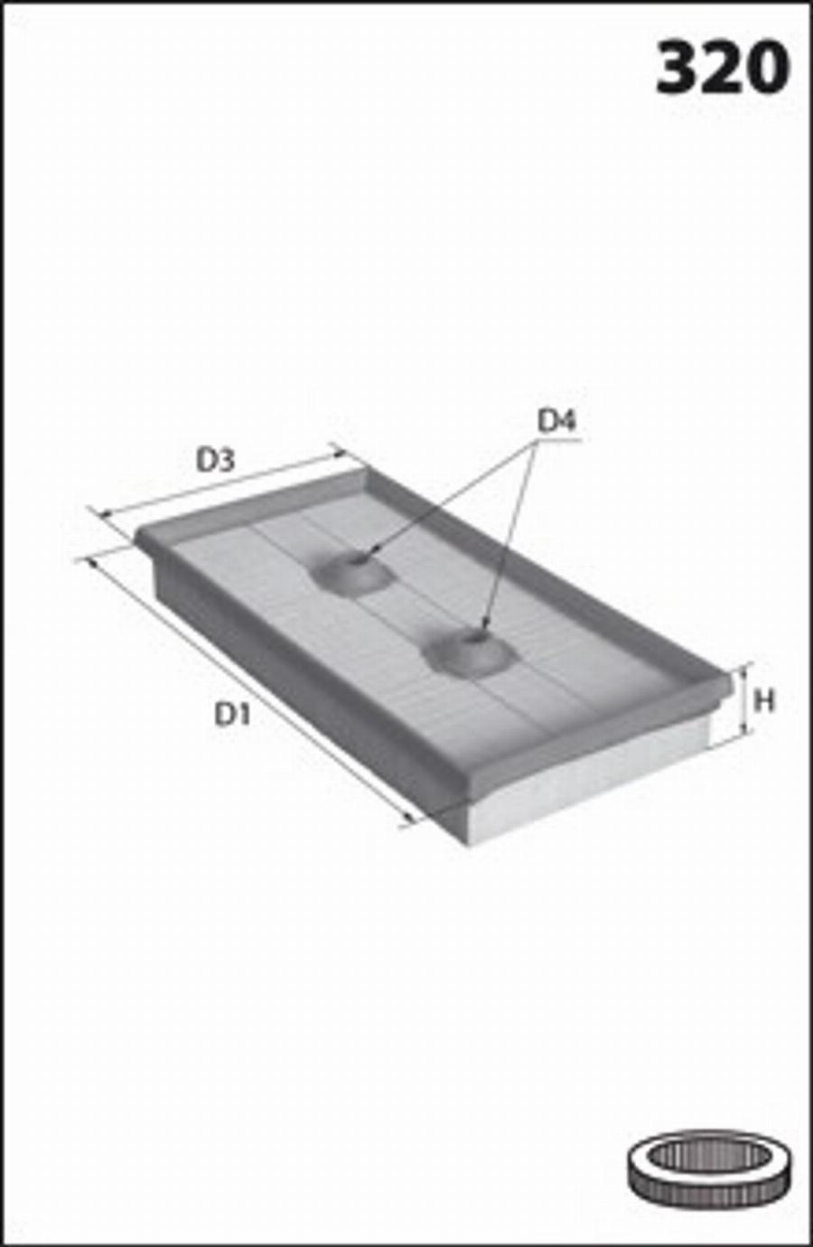 Mecafilter 266 - Filter za zrak www.molydon.hr