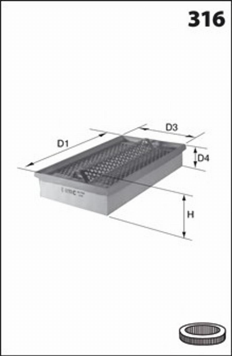 Mecafilter 223 - Filter za zrak www.molydon.hr