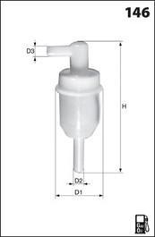 Mecafilter ELG5216B12 - Filter za gorivo www.molydon.hr