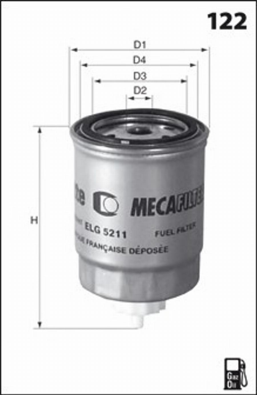 Mecafilter G49 - Filter za gorivo www.molydon.hr