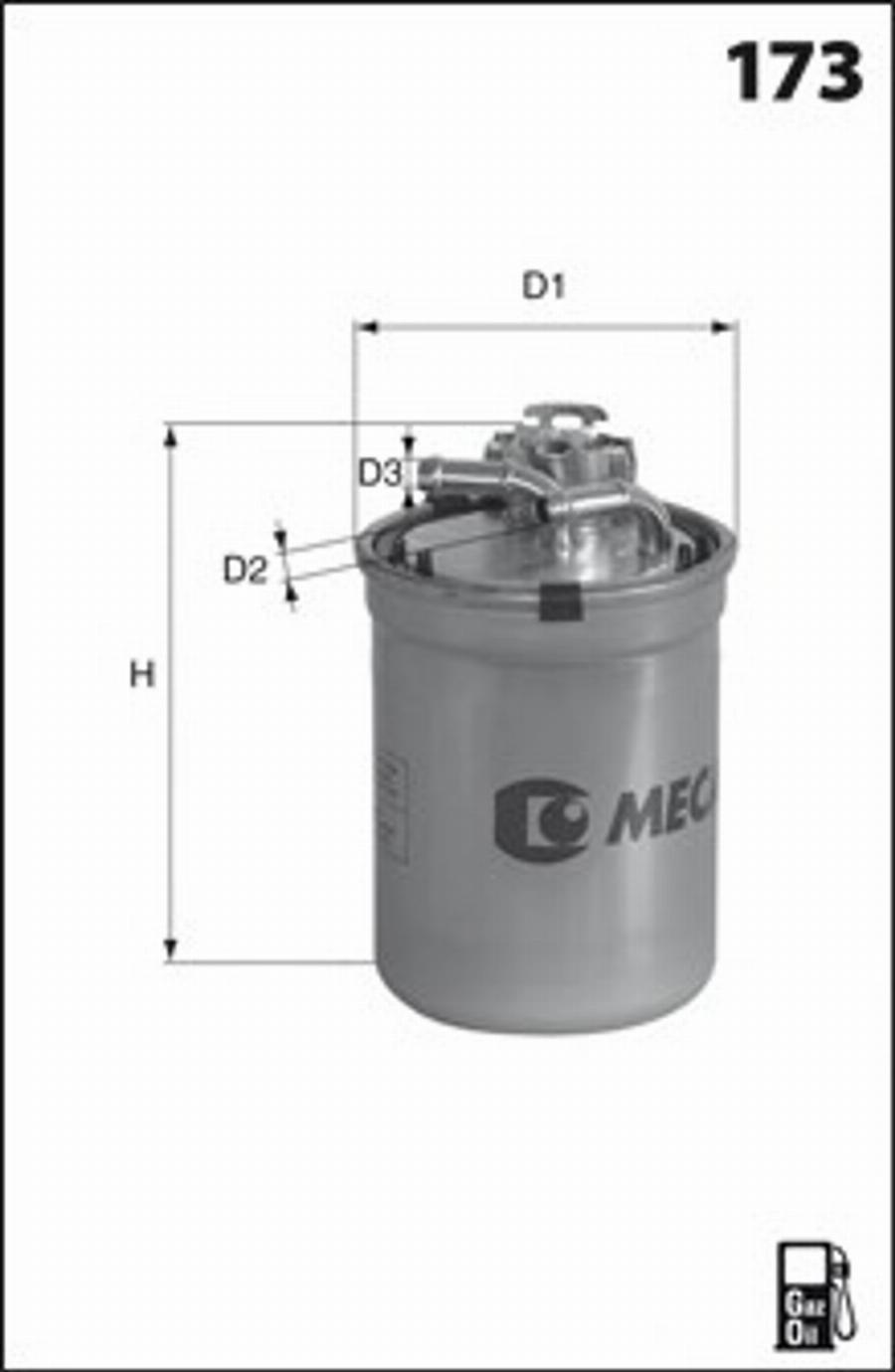 Mecafilter G61 - Filter za gorivo www.molydon.hr