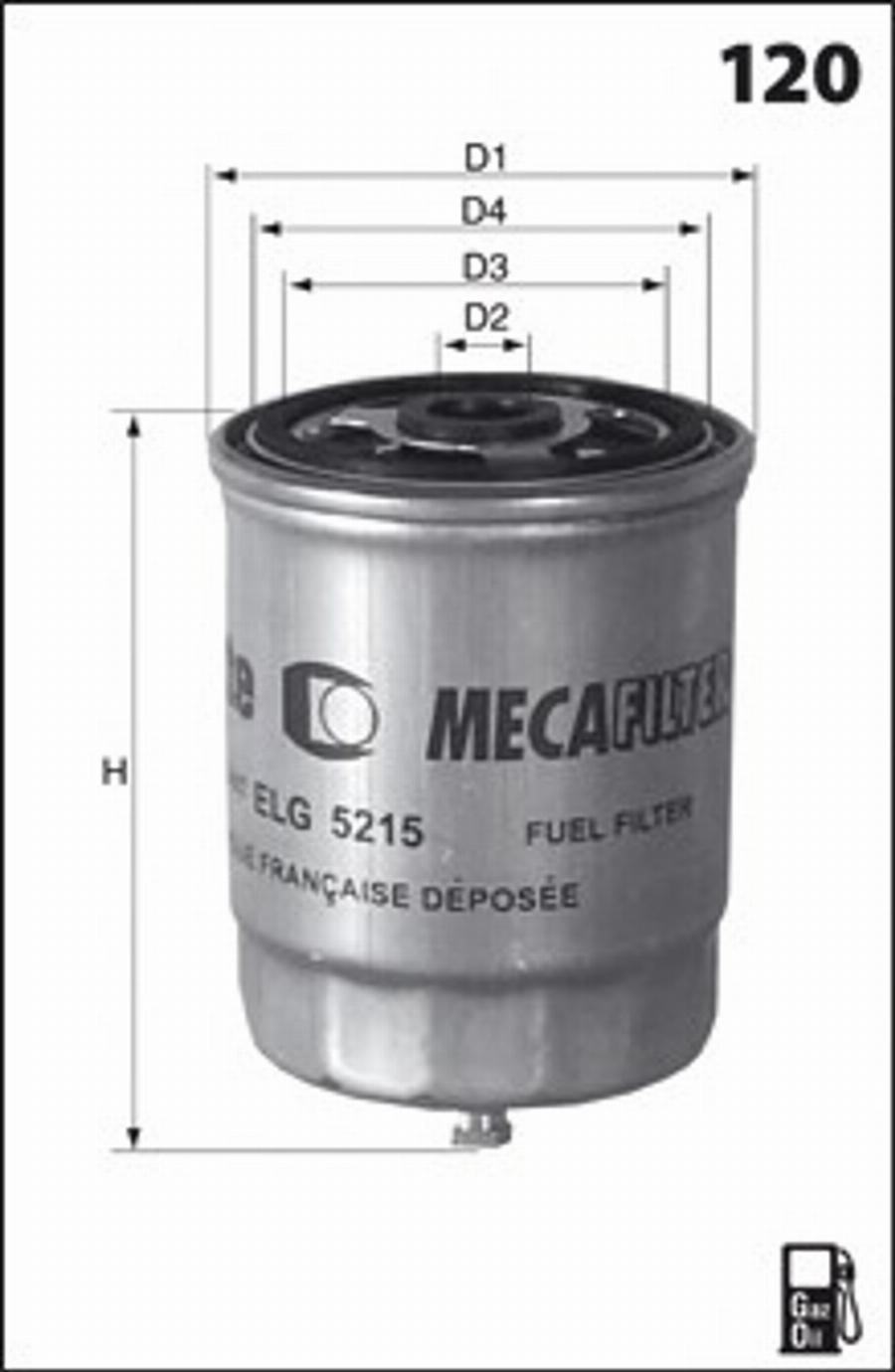 Mecafilter G25 - Filter za gorivo www.molydon.hr