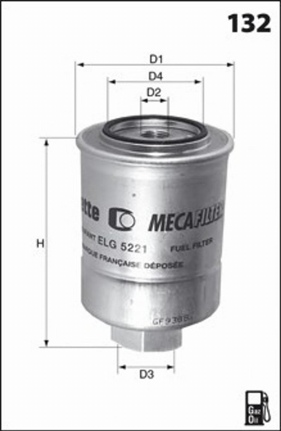 Mecafilter G23 - Filter za gorivo www.molydon.hr