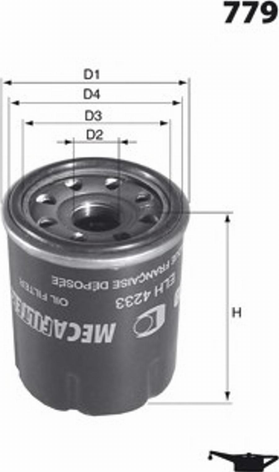 Mecafilter H61 - Filter za ulje www.molydon.hr