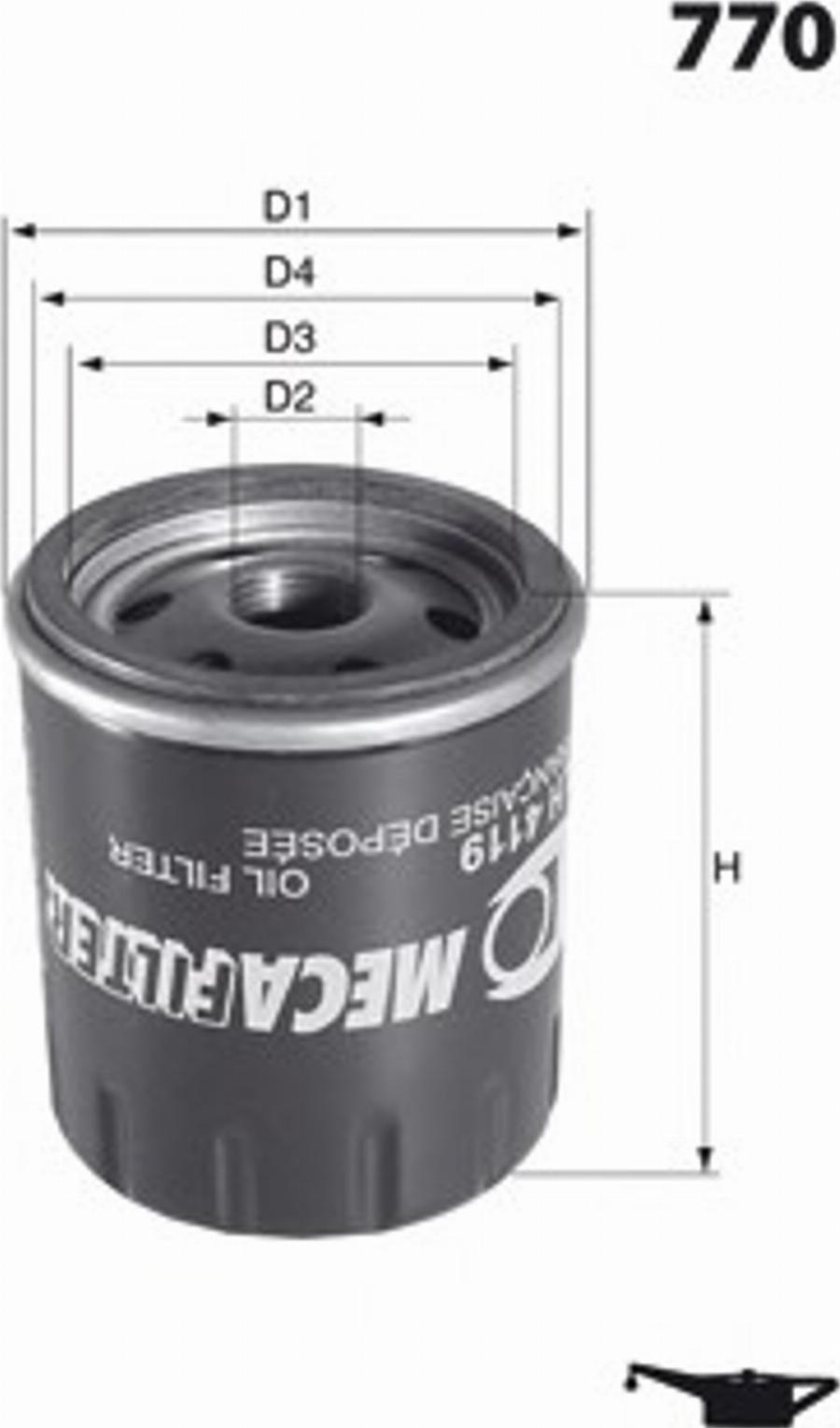 Mecafilter H07 - Filter za ulje www.molydon.hr