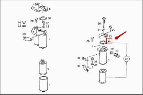 Mercedes-Benz A 000 477 35 80 - Brtva, filter za gorivo www.molydon.hr