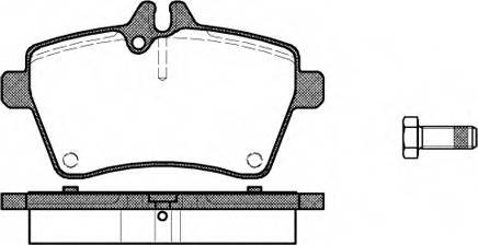 Mercedes-Benz A1694200320 - Komplet Pločica, disk-kočnica www.molydon.hr