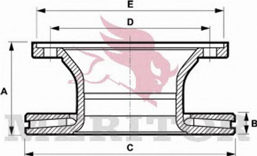 Meritor MBR5095 - Kočioni disk www.molydon.hr