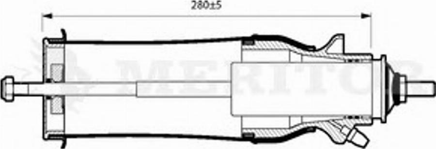 Meritor MLF5102 - Amortizer, Ovjes kabine vozaca www.molydon.hr