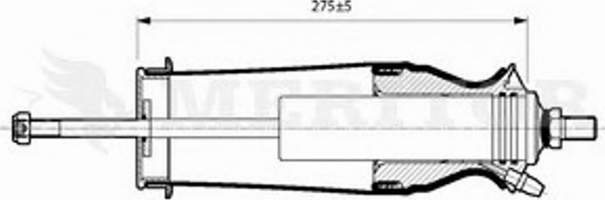 Meritor MLF5110 - Amortizer, Ovjes kabine vozaca www.molydon.hr