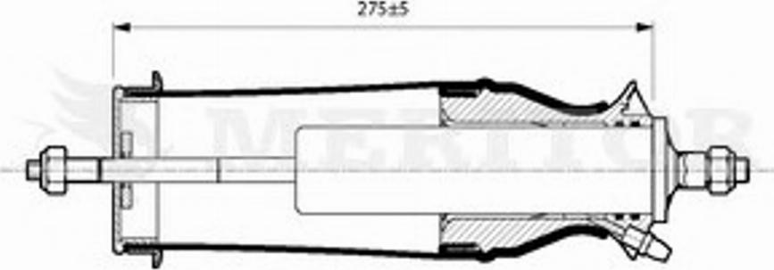 Meritor MLF5204 - Amortizer, Ovjes kabine vozaca www.molydon.hr