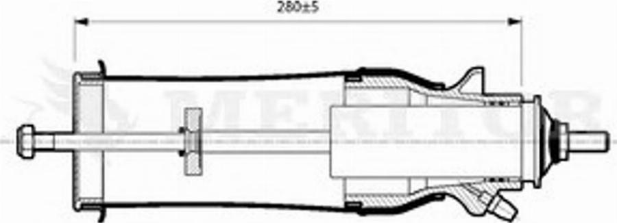 Meritor MLF5201 - Amortizer, Ovjes kabine vozaca www.molydon.hr