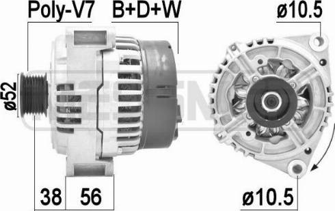 Messmer 209413A - Alternator www.molydon.hr