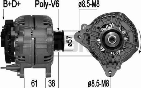 Messmer 209065A - Alternator www.molydon.hr