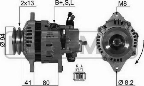 Messmer 210452A - Alternator www.molydon.hr