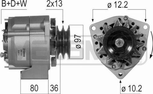 Messmer 210006A - Alternator www.molydon.hr