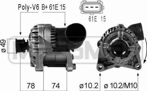 Messmer 210164R - Alternator www.molydon.hr