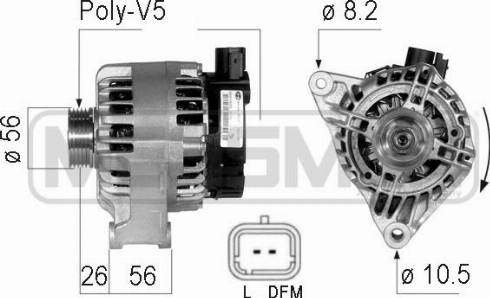 Messmer 210123R - Alternator www.molydon.hr