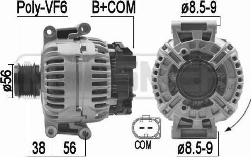 Messmer 210850A - Alternator www.molydon.hr