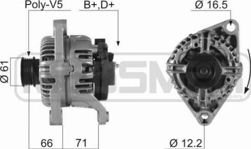 Messmer 210287A - Alternator www.molydon.hr