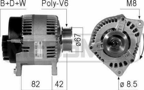 Messmer 210761A - Alternator www.molydon.hr