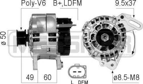 Messmer 210731A - Alternator www.molydon.hr