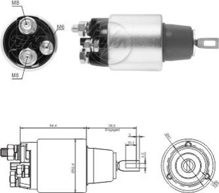 Messmer ZM9381 - Elektromagnetni Prekidač, starter www.molydon.hr