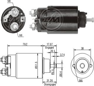 Messmer ZM4760 - Elektromagnetni Prekidač, starter www.molydon.hr