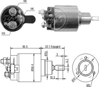 Messmer ZM477 - Elektromagnetni Prekidač, starter www.molydon.hr