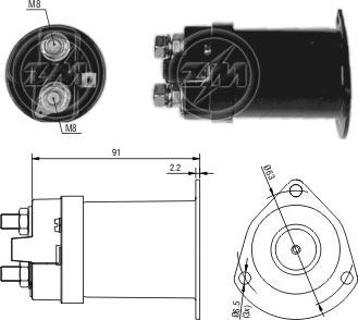 Messmer ZM555 - Elektromagnetni Prekidač, starter www.molydon.hr