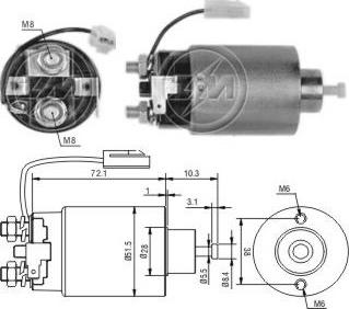 Messmer ZM696 - Elektromagnetni Prekidač, starter www.molydon.hr