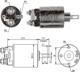 Messmer ZM684 - Elektromagnetni Prekidač, starter www.molydon.hr