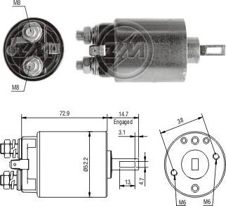 Messmer ZM683 - Elektromagnetni Prekidač, starter www.molydon.hr