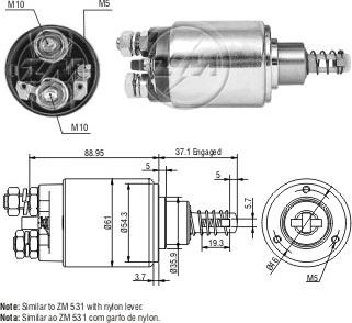 Messmer ZM631 - Elektromagnetni Prekidač, starter www.molydon.hr