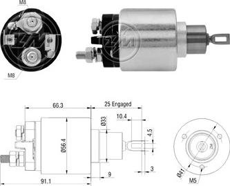 Messmer ZM6773 - Elektromagnetni Prekidač, starter www.molydon.hr