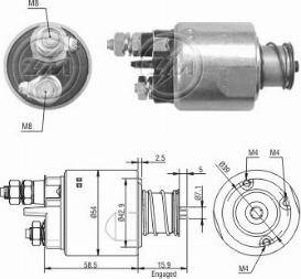 Messmer ZM1495 - Elektromagnetni Prekidač, starter www.molydon.hr