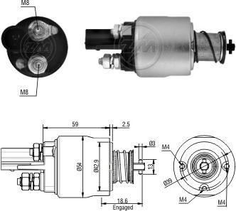 Messmer ZM1498 - Elektromagnetni Prekidač, starter www.molydon.hr