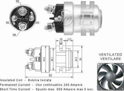 Messmer ZM1403 - Elektromagnetni Prekidač, starter www.molydon.hr