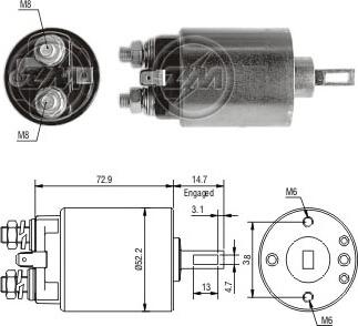 Messmer ZM1782 - Elektromagnetni Prekidač, starter www.molydon.hr