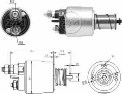 Messmer ZM8495 - Elektromagnetni Prekidač, starter www.molydon.hr