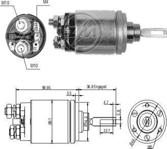 Messmer ZM741 - Elektromagnetni Prekidač, starter www.molydon.hr