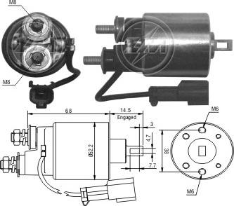 Messmer ZM718 - Elektromagnetni Prekidač, starter www.molydon.hr