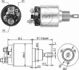 Messmer ZM778C - Elektromagnetni Prekidač, starter www.molydon.hr