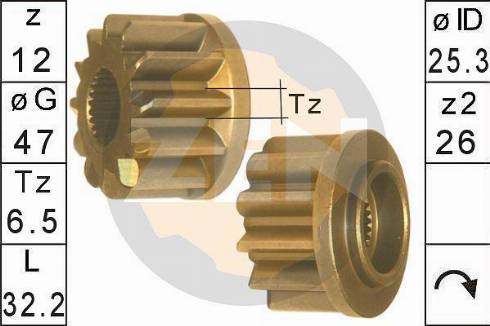 Messmer ZN12972 - Pogonski Zupčanik, starter www.molydon.hr