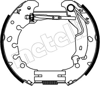 Metelli 51-0557 - Komplet kočnica, bubanj kočnice www.molydon.hr