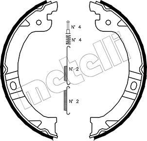 Metelli 53-0027K - Komplet kočionih obloga, rucna kočnica www.molydon.hr