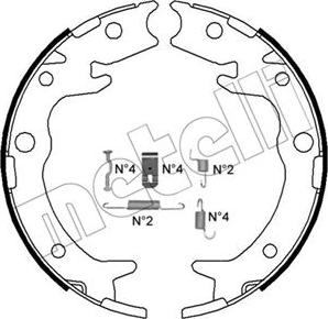 Metelli 53-0159K - Komplet kočionih obloga, rucna kočnica www.molydon.hr